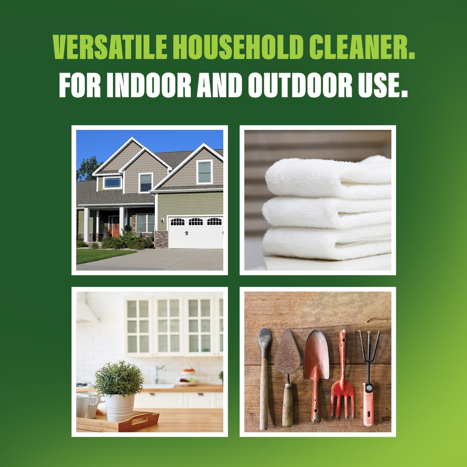 Green Gobbler 30% Concentrated Vinegar Multi-Purpose Cleaner 1Gal Home & Outdoor