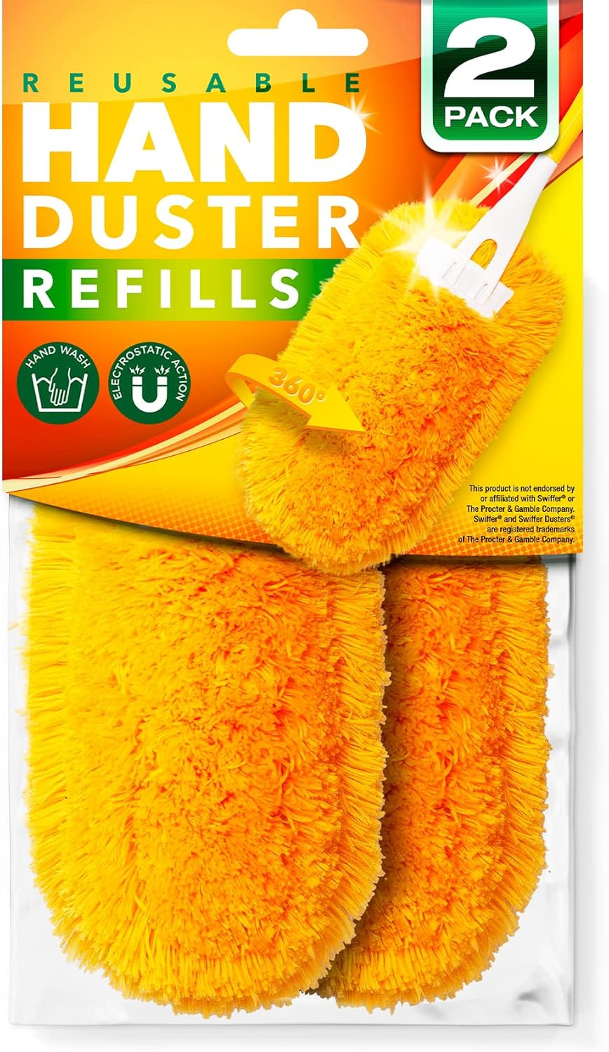 Reusable Duster Refills for Swiffer Duster, 360 Heavy Duty Refills, 2-Pack (H…