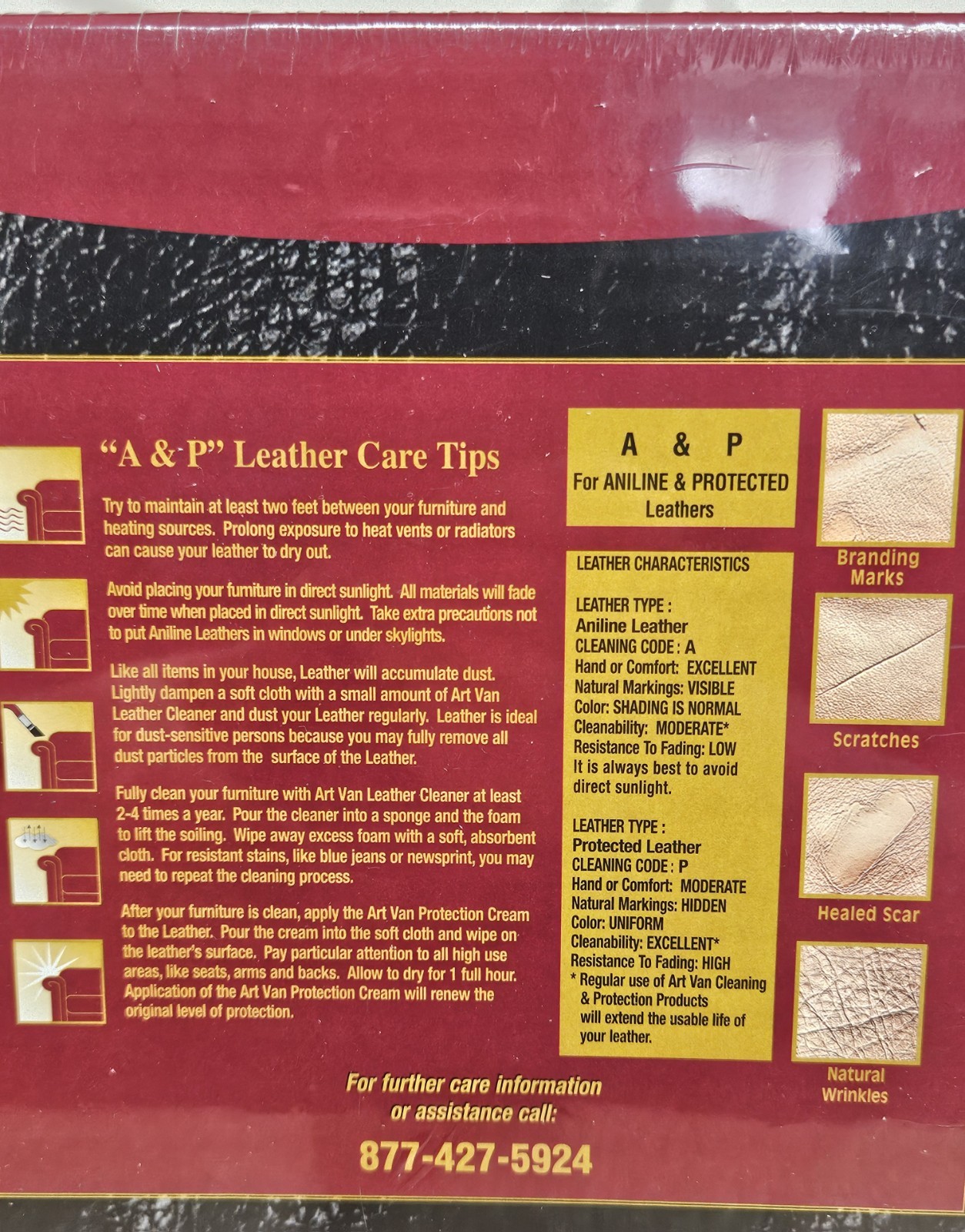 Art Van Leather Protection & Cleaning Kit