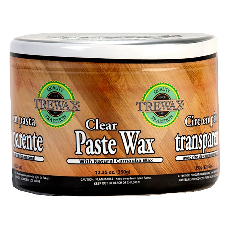 Trewax 887101016 800 Solvent Odor Clear Paste Wax 12.35 oz. with Natural Carnaub