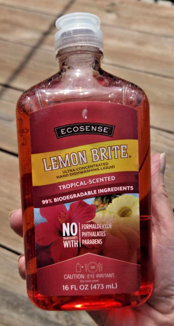 EcoSense Lemon Brite Dishwashing Liquid 16oz Tropical Scented New sealed