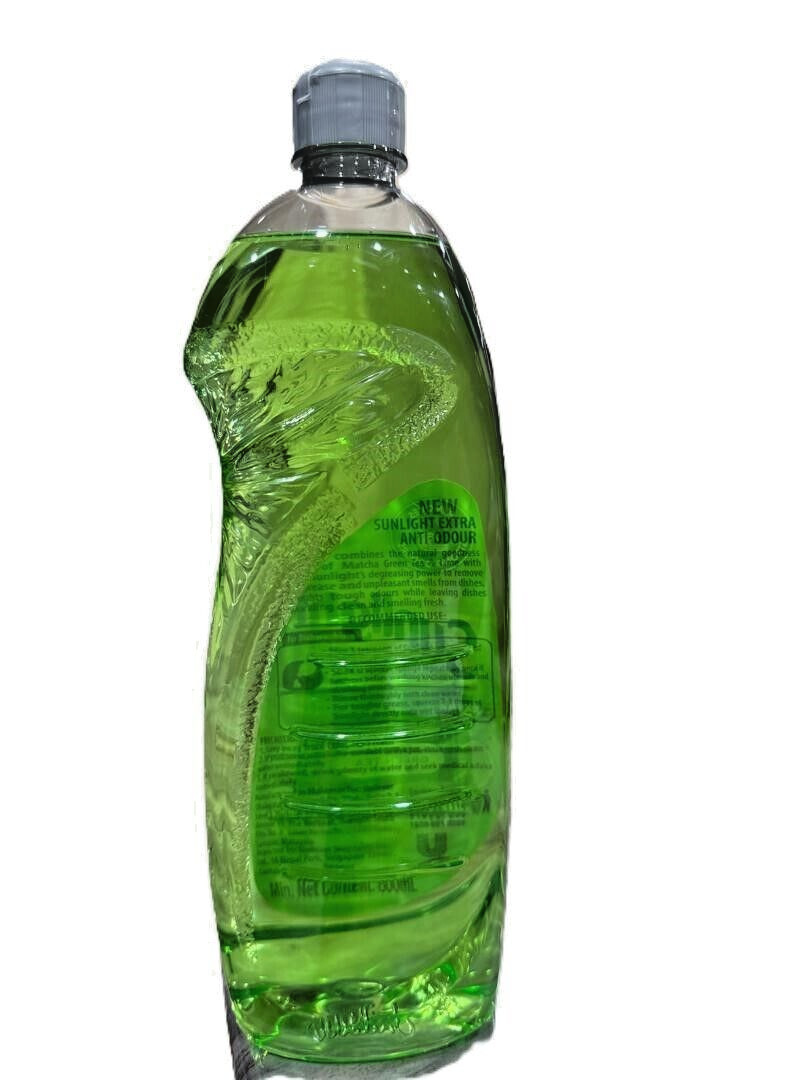 Sunlight Extra Anti-Odour Matcha Green Tea & Lime Dishwashing 800ml – 2 Bottles