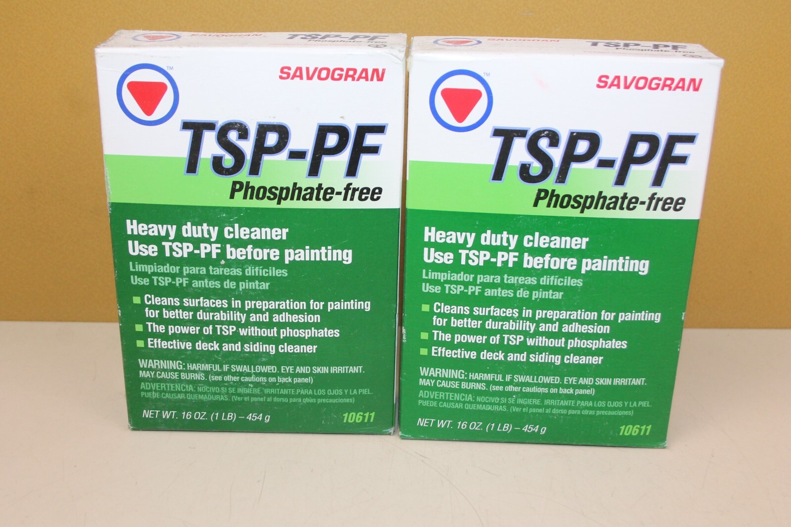 (2) Savogran 1# TSP-PF Heavy Duty Cleaner 16oz ea. #10611 NEW Phosphate Free (B3