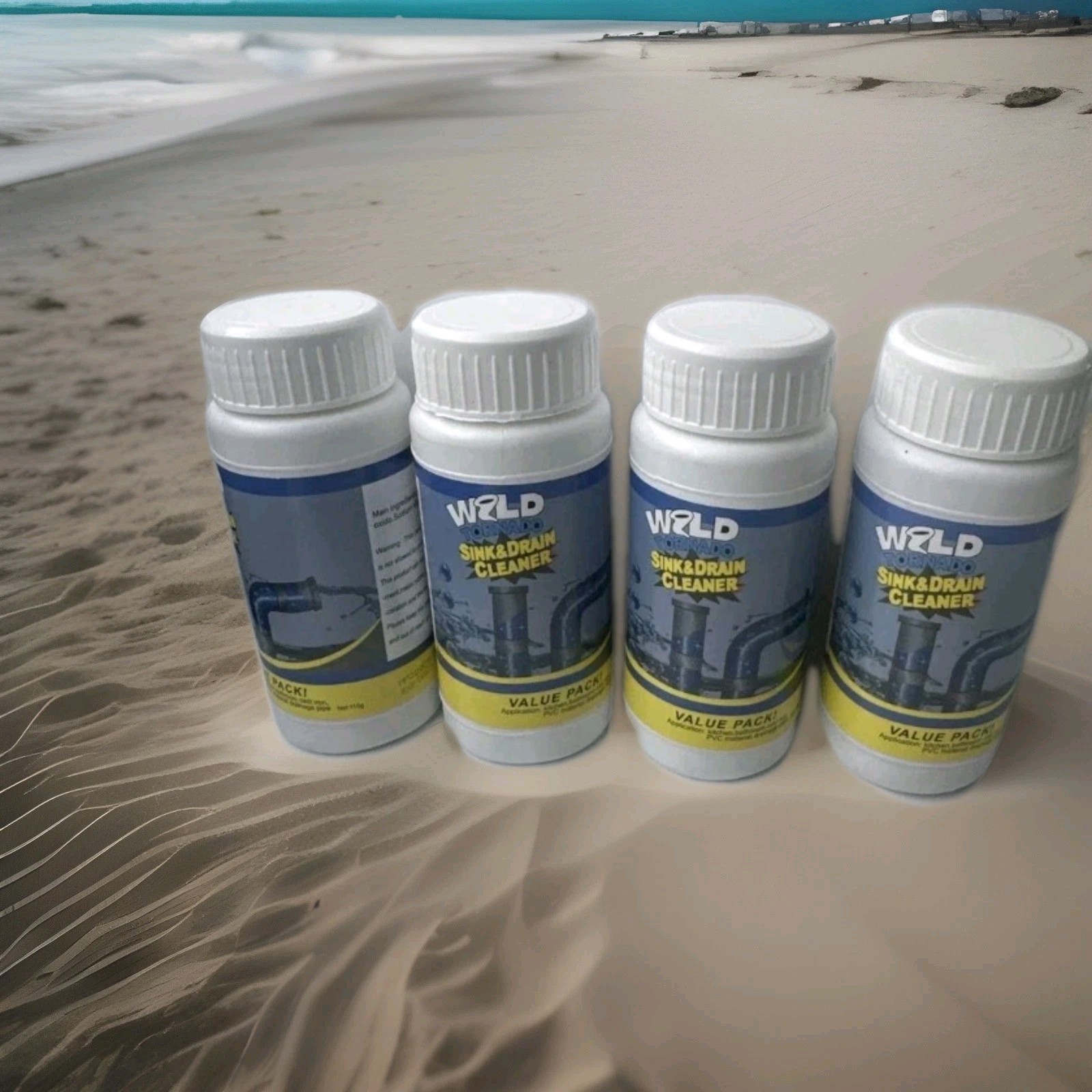 Wild Tornado Pipe Dredge, Powerful Sink& Drain Cleaner Powder,Fast Foaming Drain
