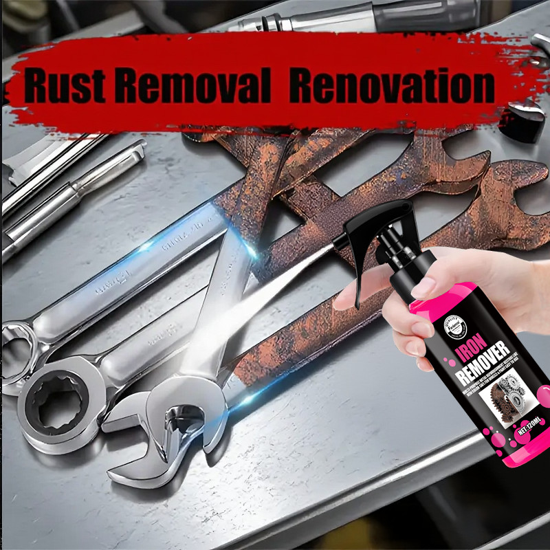 1Pc All-Purpose Rust Remover Spray 120ML Fast-Acting Iron Oxidation Eliminator