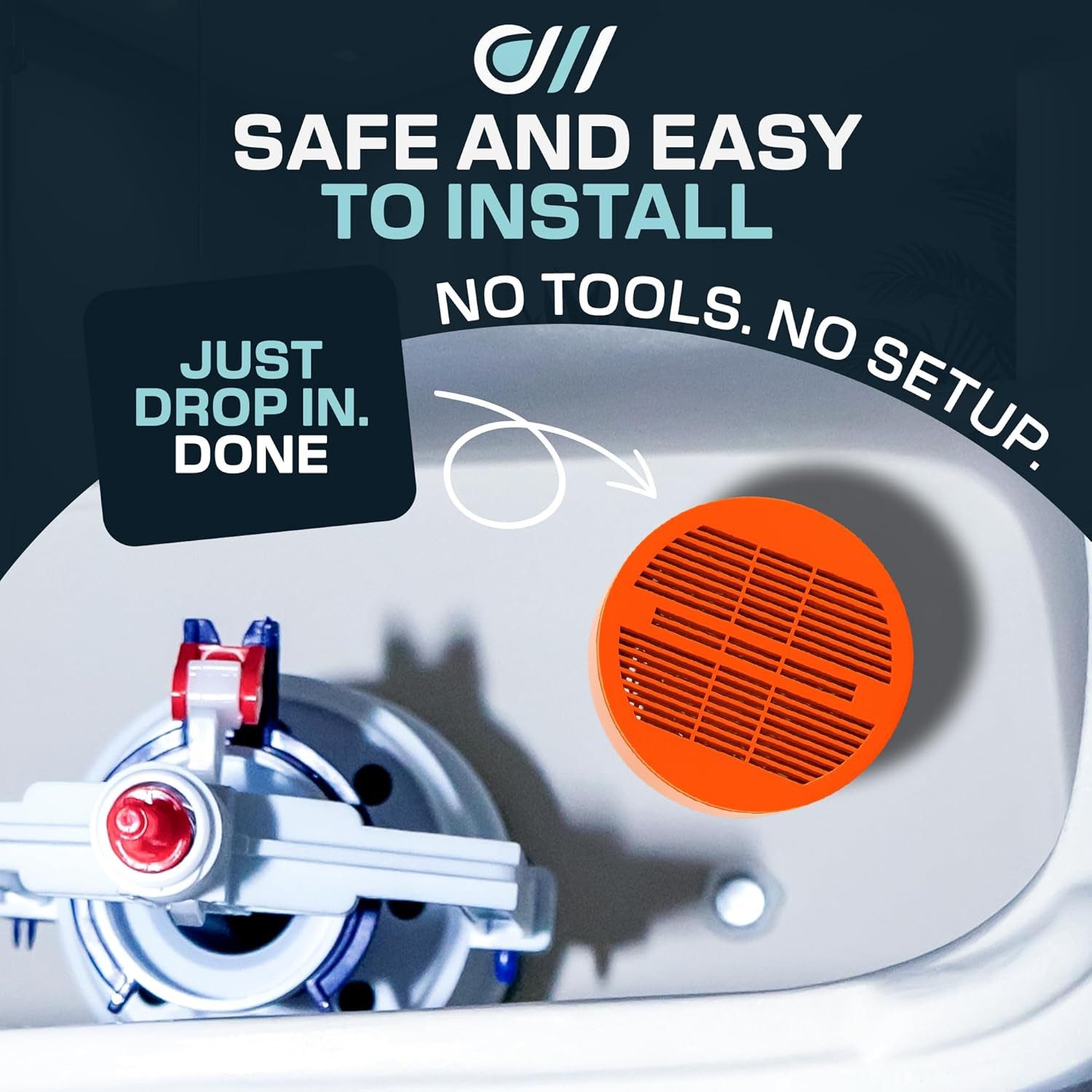 Toilet Guard Drop-In Tank Tablet (1 Tablet) | up to 180-Day Performance | Helps