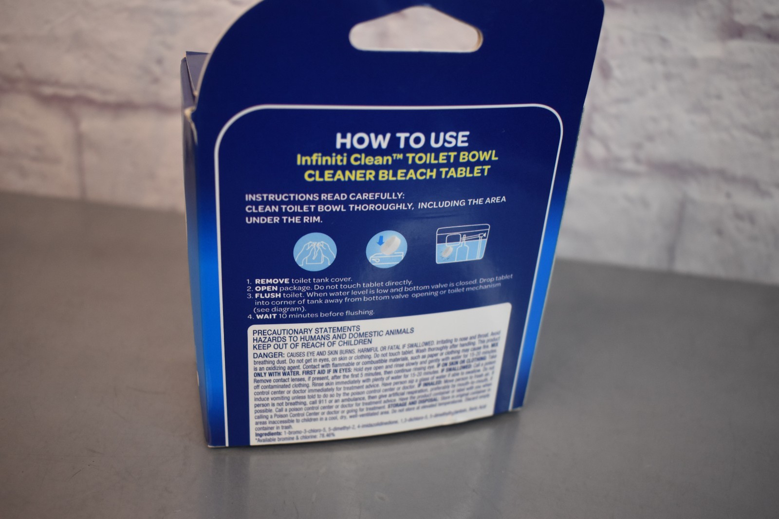 Infiniti Clean Toilet Bowl Cleaner Bleach Tablets 7oz NEW