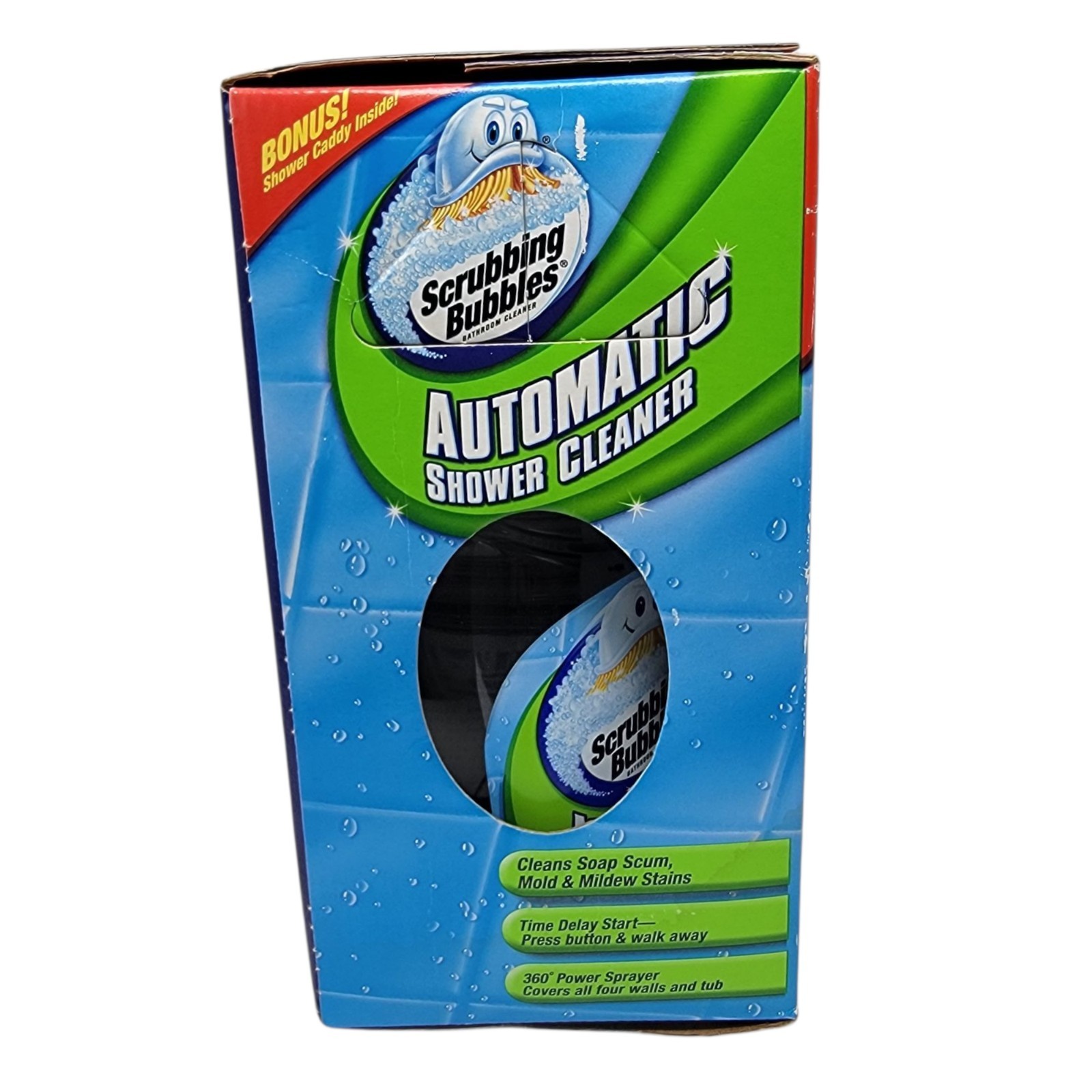 Scrubbing Bubbles Automatic Shower Cleaner Kit 2 Refills Shower Caddy READ New