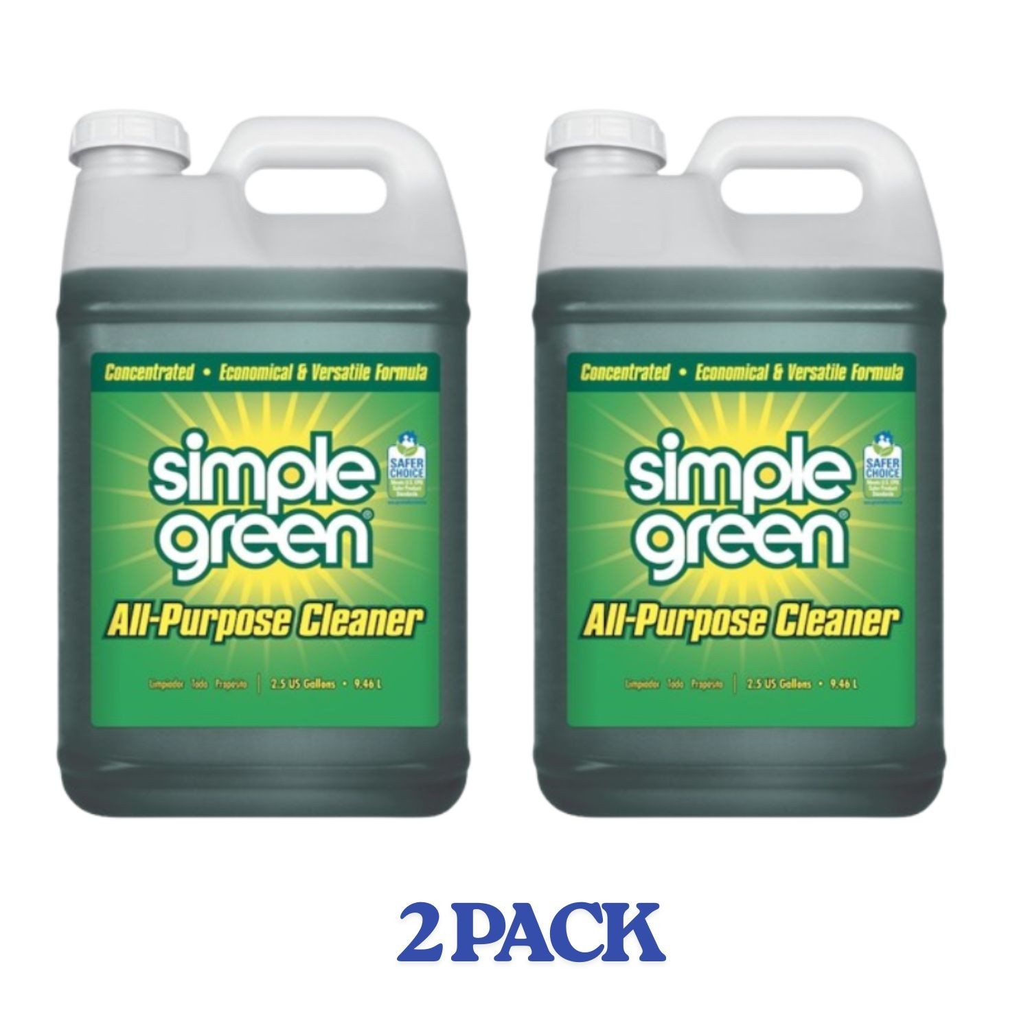 (2 PACK)- Simple Green 2.5 -Gallon Sassafras Liquid All-Purpose Cleaner
