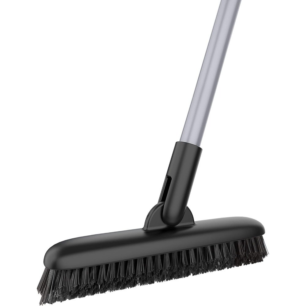 Long Handle Heavy Duty Grout Scrub Brush Stiff Bristles Shower Floor Tile