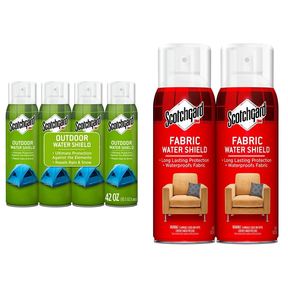 Scotchgard Outdoor and Indoor Water Shield Fabric Spray 42 Ounce (Pack of 4)