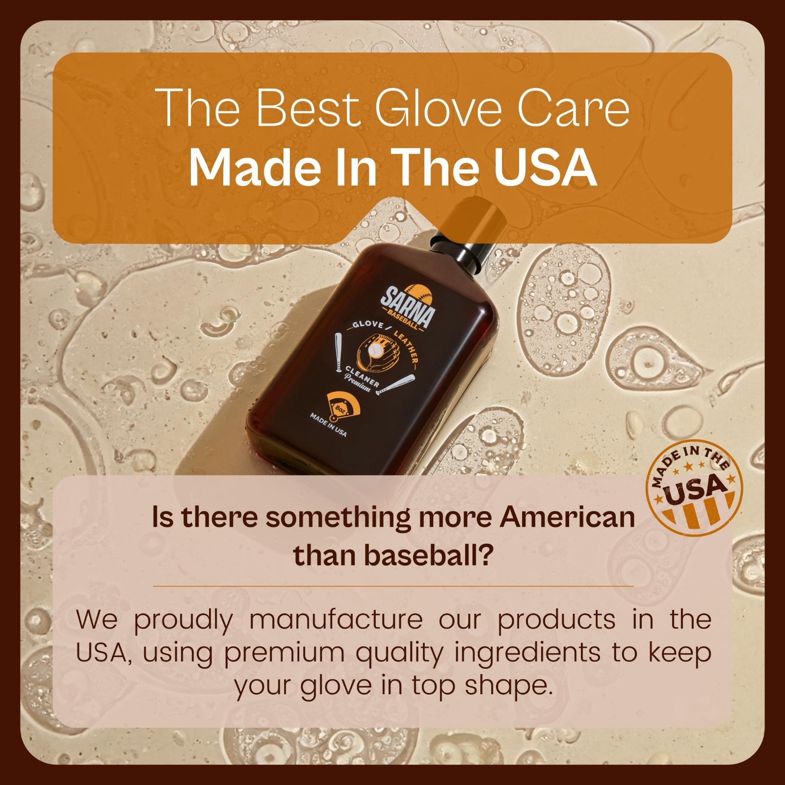 Leather Cleaner & Conditioner, 8 Oz – Glove Care, Softens & Protects Leather