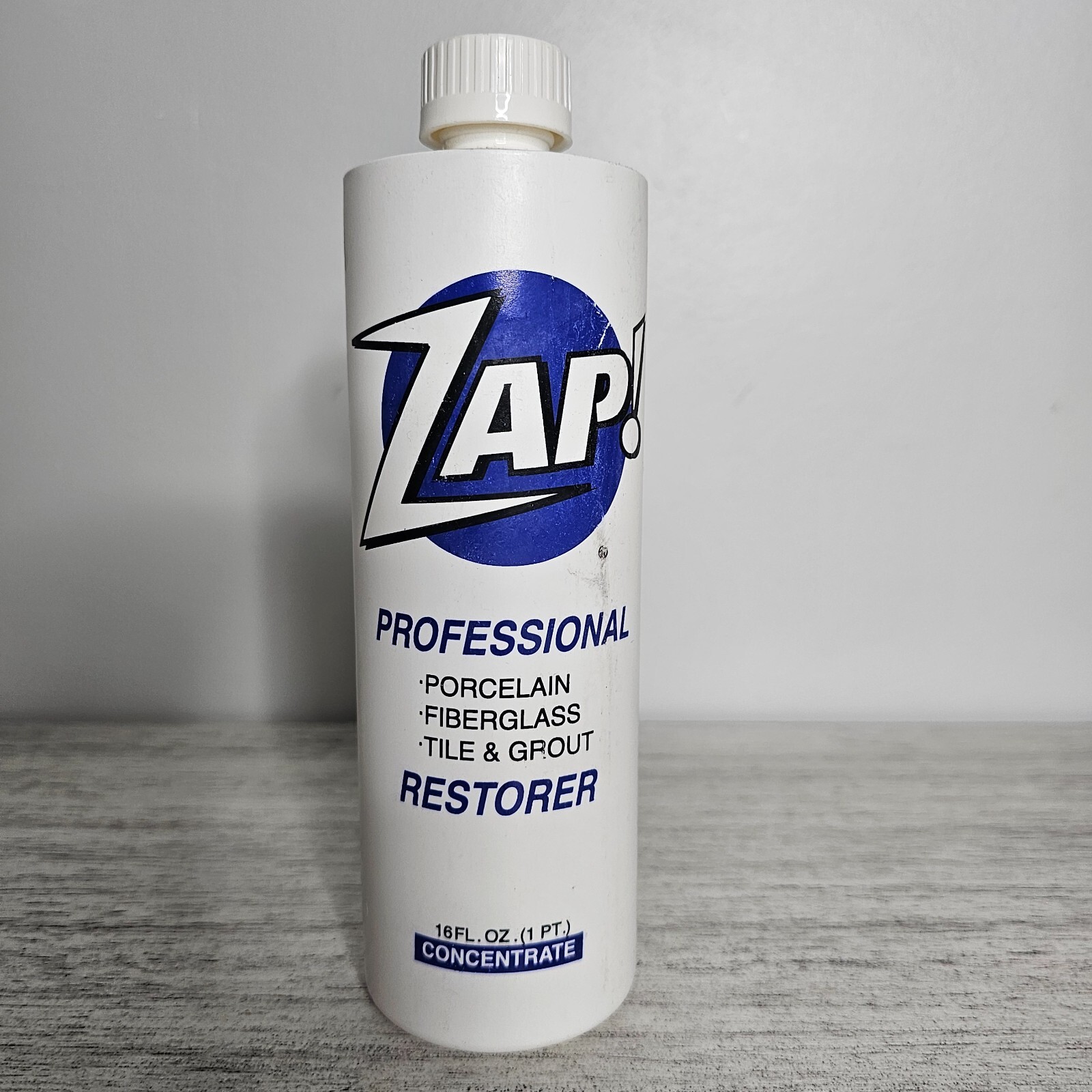 ZAP! Professional Restorer Tile Grout Porcelain Fiberglass 16 Oz 70% FULL