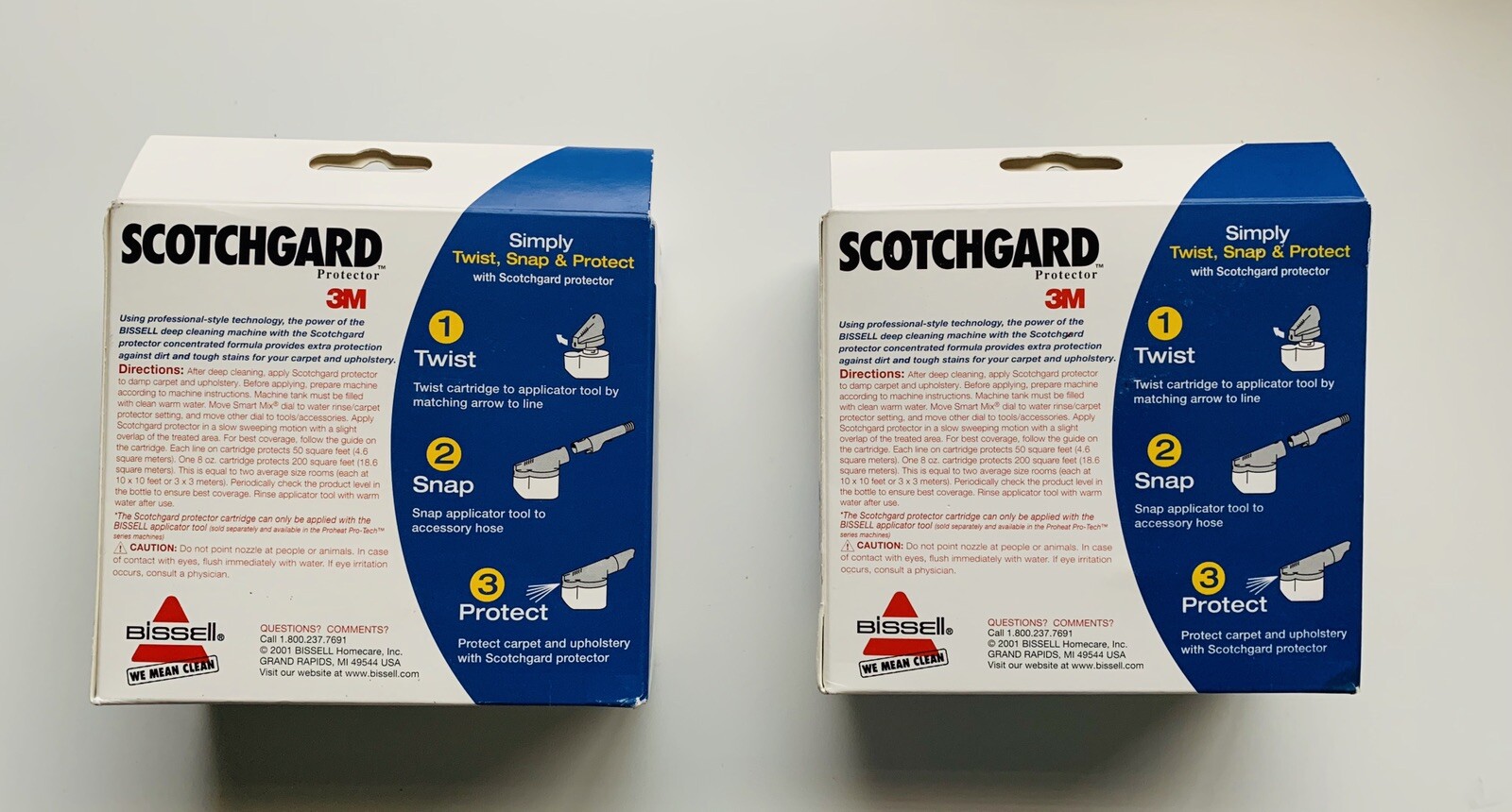 Lot of 2 Scotchgard Protector 3M 8 oz bottles for Bissell deep cleaning machine