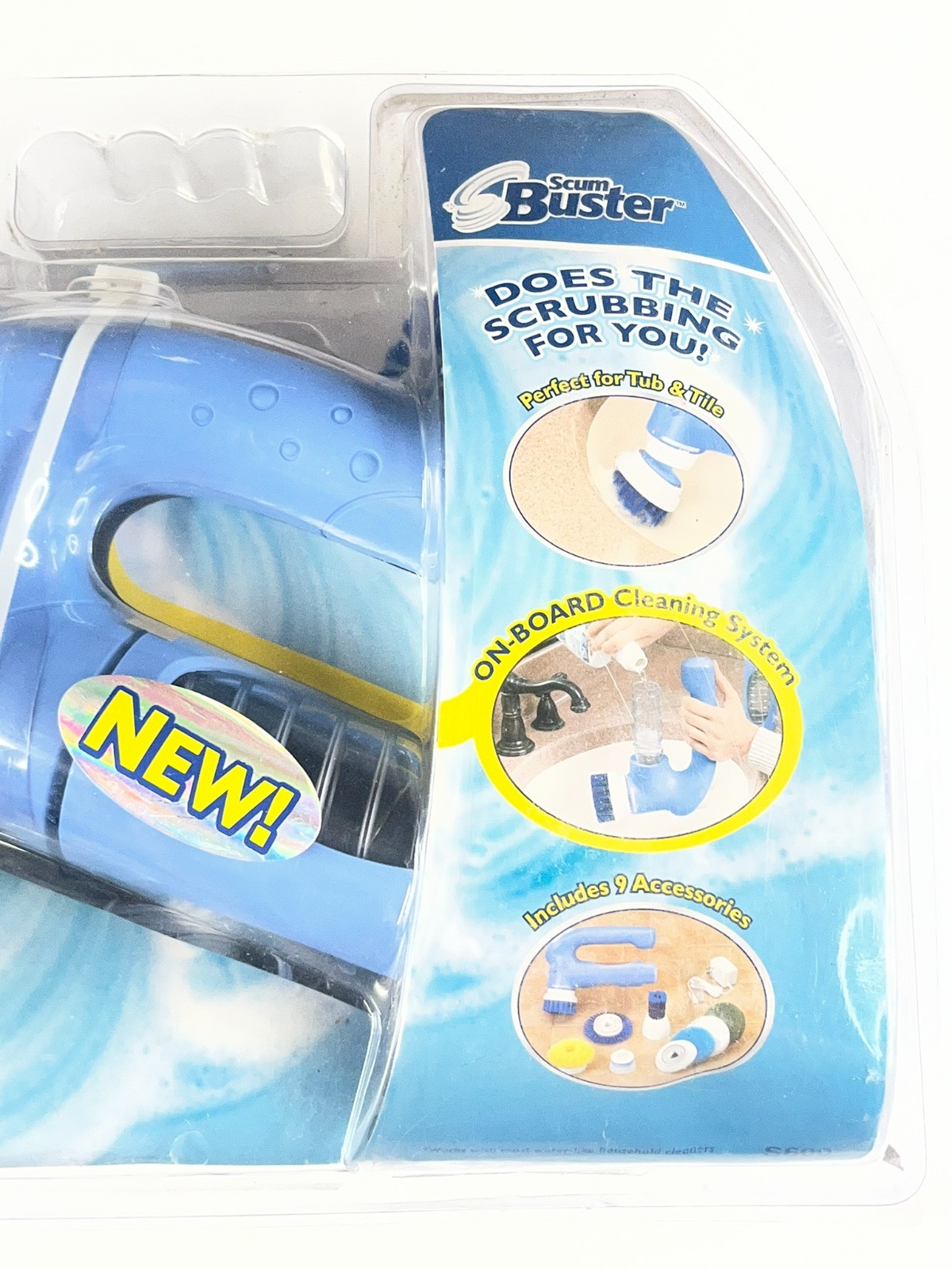 Black & Decker Scum Buster S600 Cleaning Kit Cordless Power Scrubber NEW Sealed
