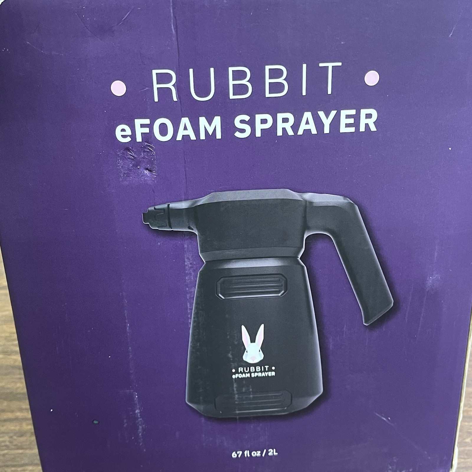 Rubbit e-Foam Sprayer Car Washing eFoam Sprayer New In Box With Charger