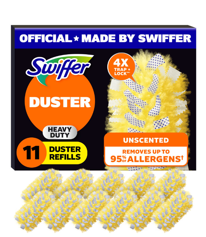 (2 pack) Swiffer Dusters Heavy Duty Duster Refills, Unscented, 11 Count