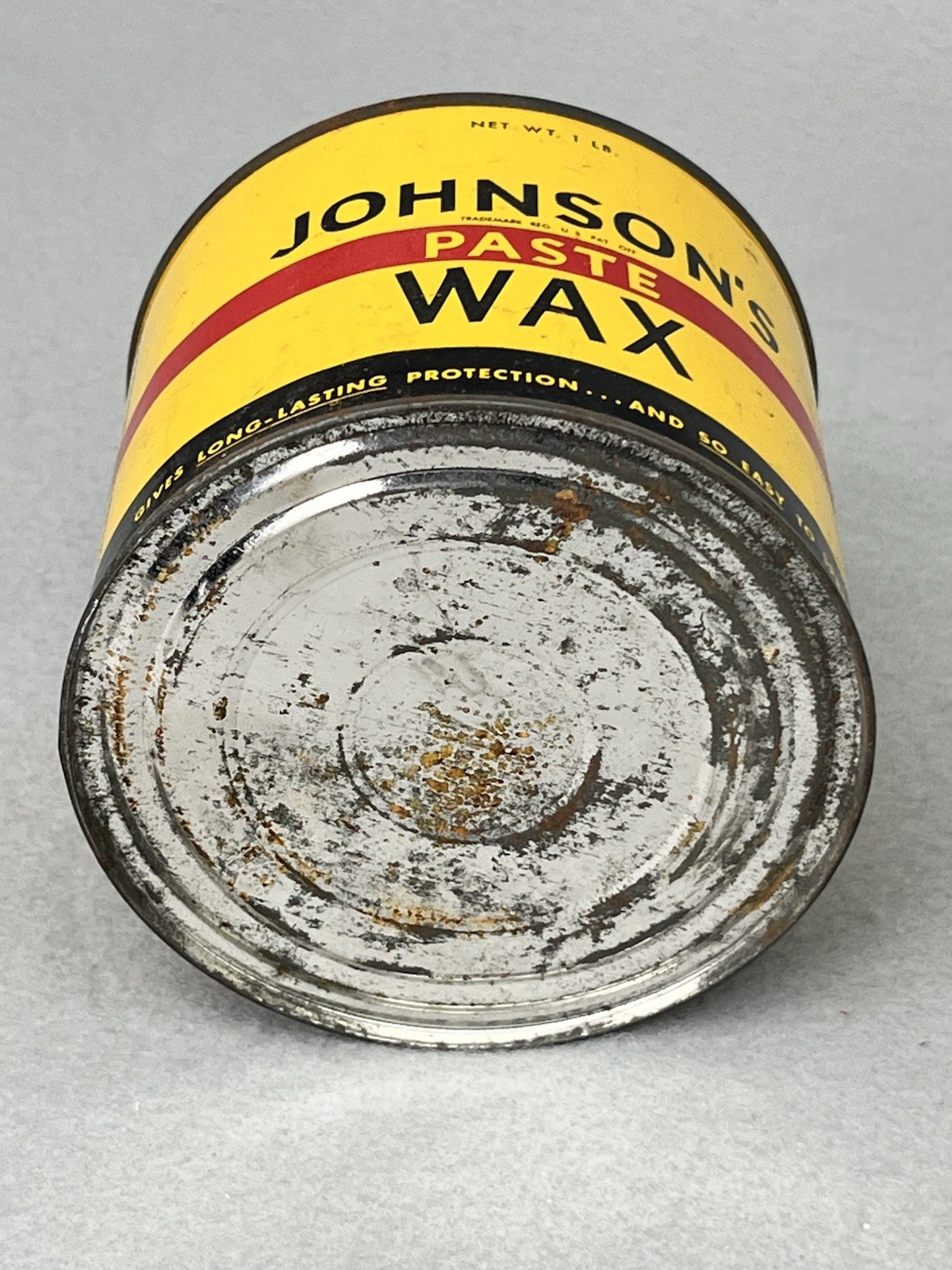 Original Formula Johnson’s Paste Wax 16 Oz. Can ALMOST Full See Weight Photo