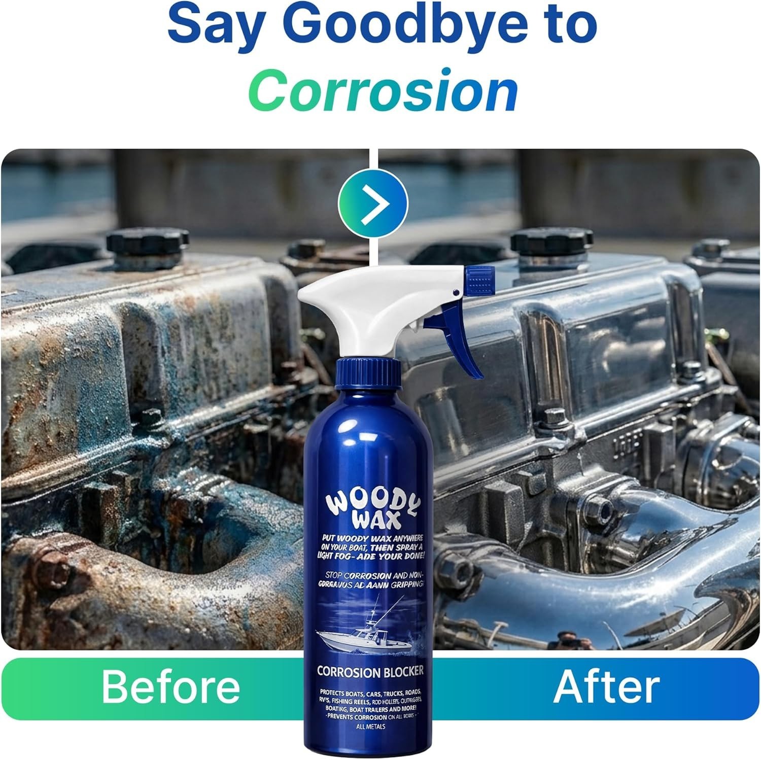 Versatile Multi-Surface Boat Spray – 16oz Non-Skid Deck Protector & Metal Shine