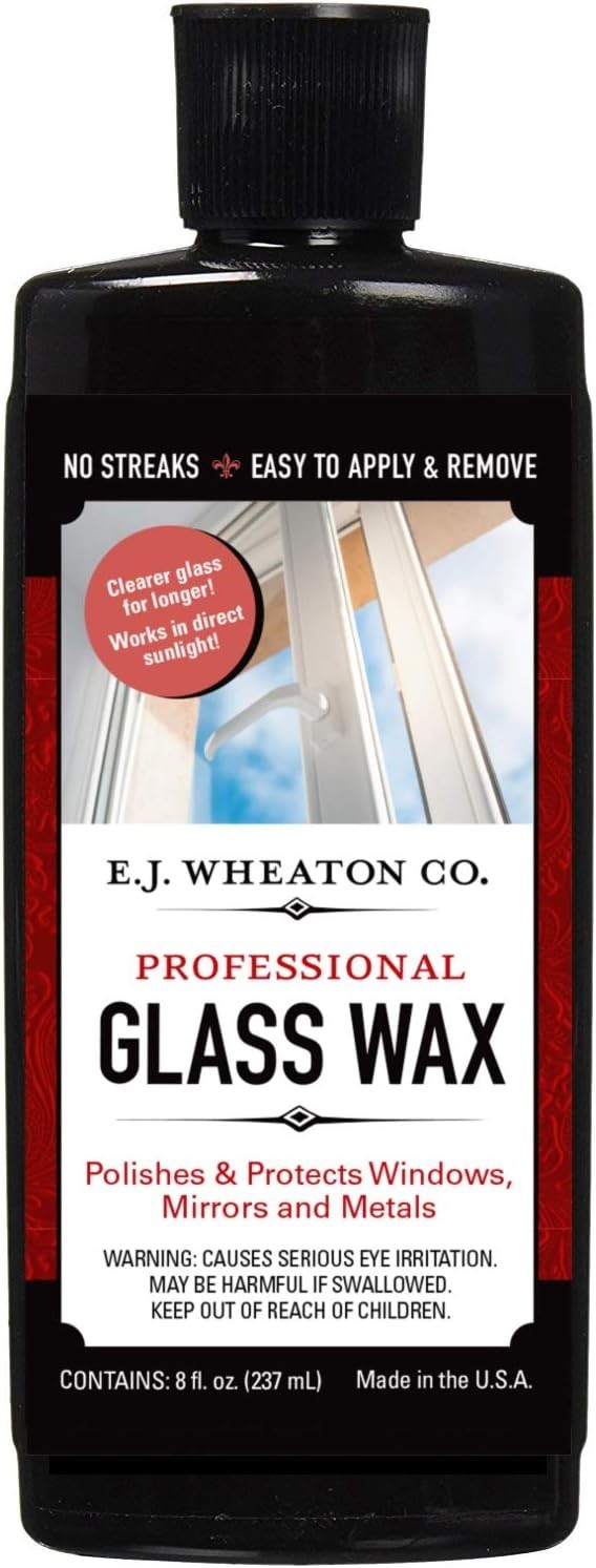 E.J. Wheaton Glass Wax, Polishes and Protects Windows, Mirrors and Metal Surf…