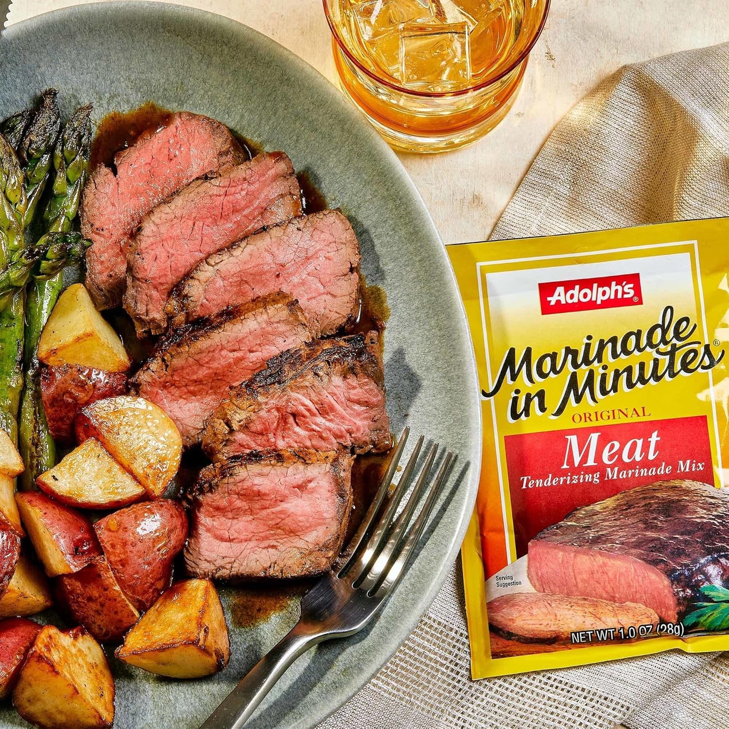 Adolph’s Marinade In Minutes Original Meat Tenderizing Marinade, 1 Oz (Pack Of