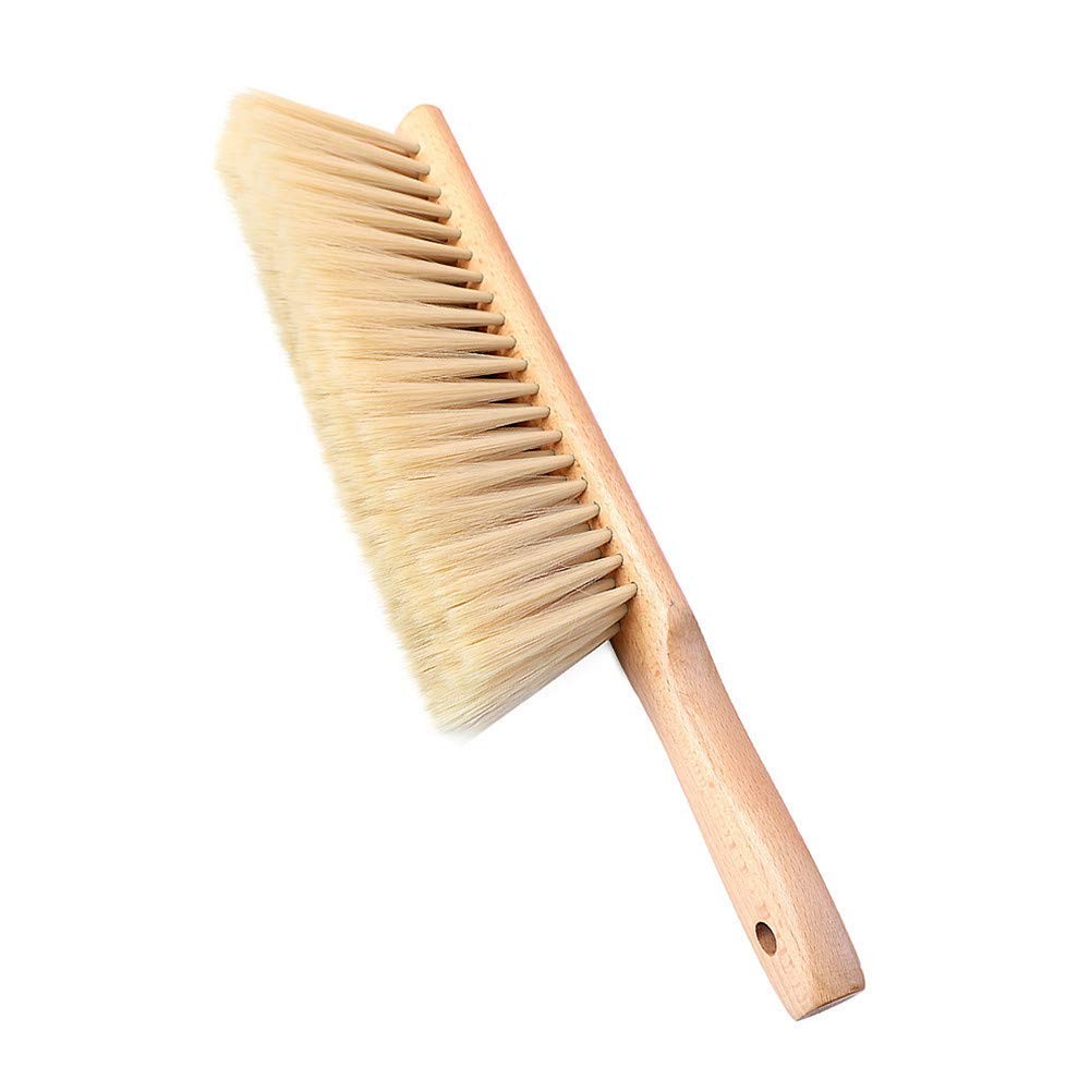 Counter Brush Oiled Beech Wood Handle Soft Bristle 14 Inch Long (Yellow)