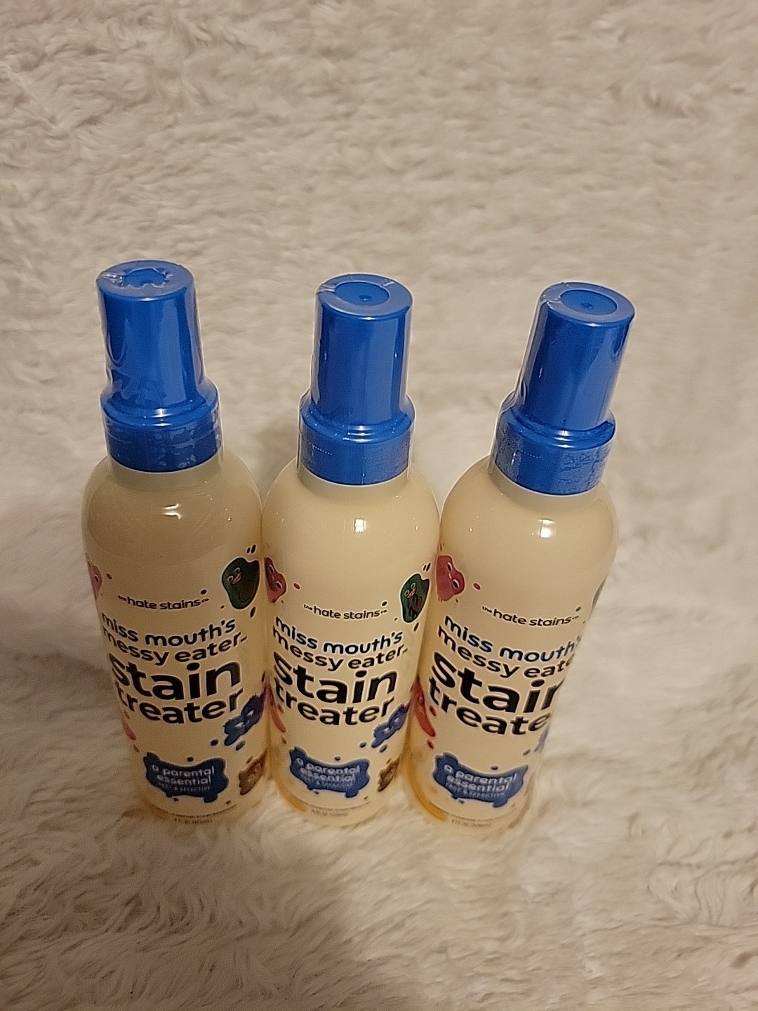 3 PACK – Messy Eater Stain Treater Spray 4oz Each. Sealed. Free Ship!