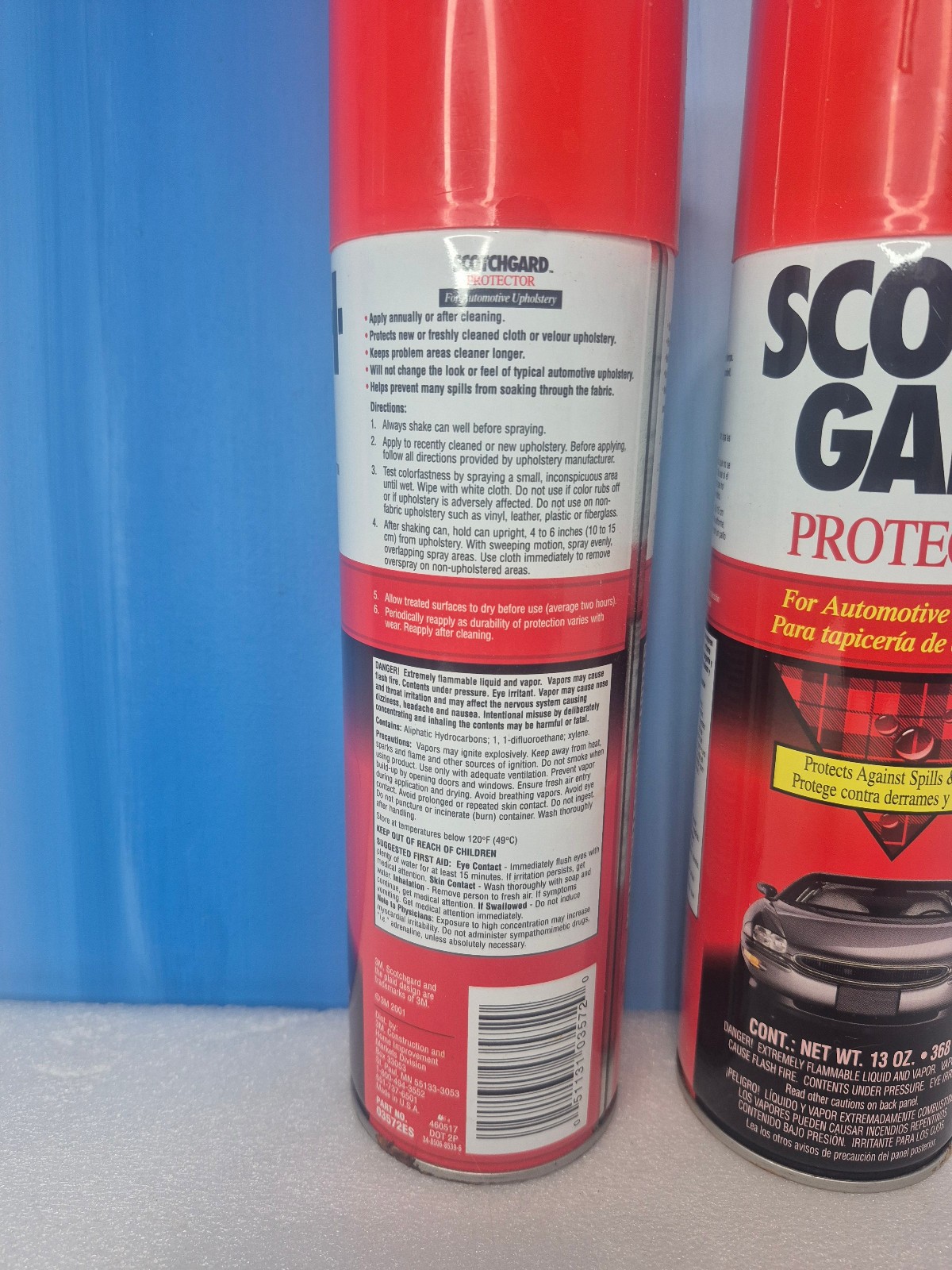 (2) 3M ScotchGard AUTOMOTIVE Upholstery Protector 13 oz Each