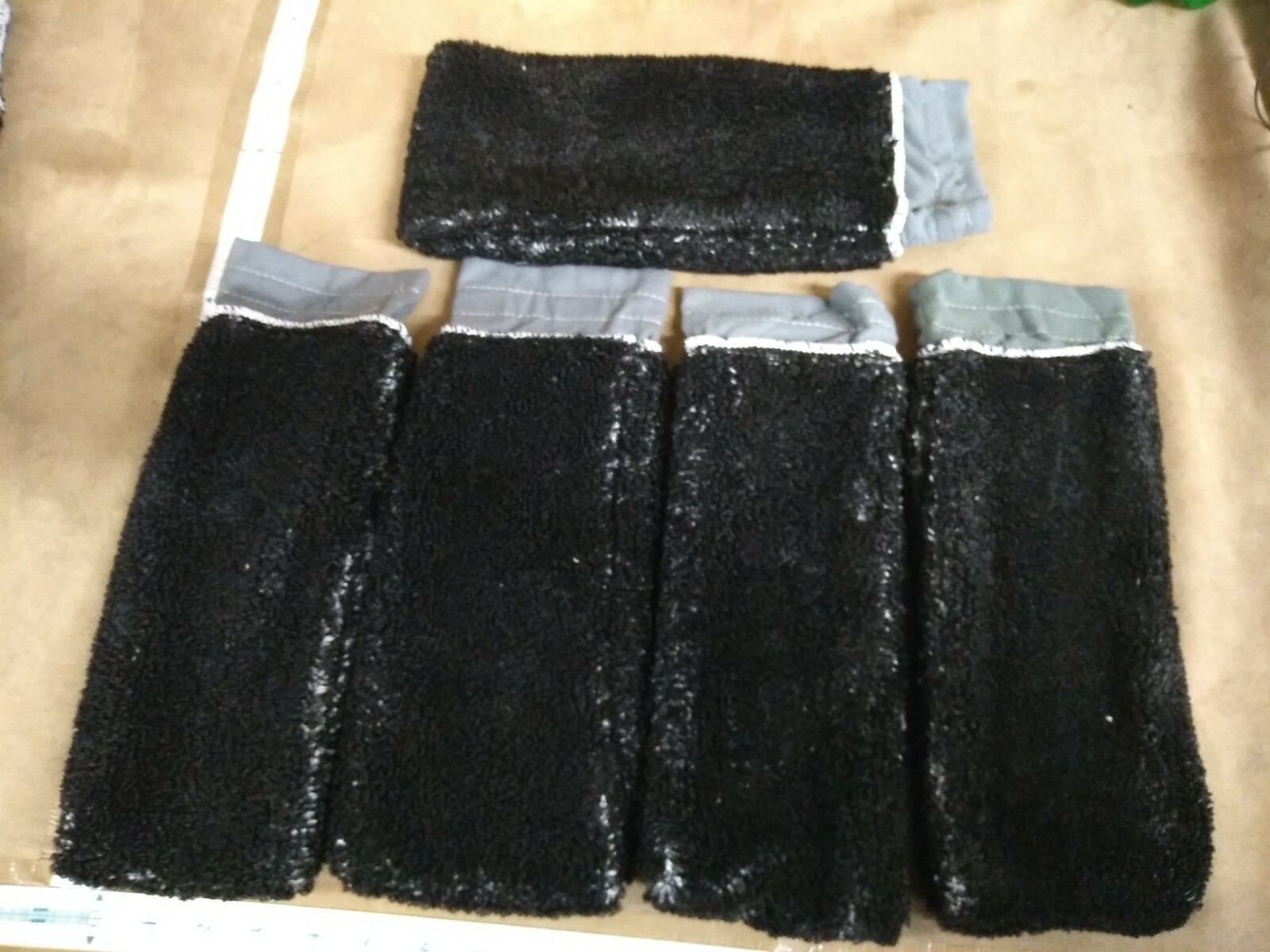 Microfiber High Duster heads Black White 6.5×12 Lot Of 7 Greenplus