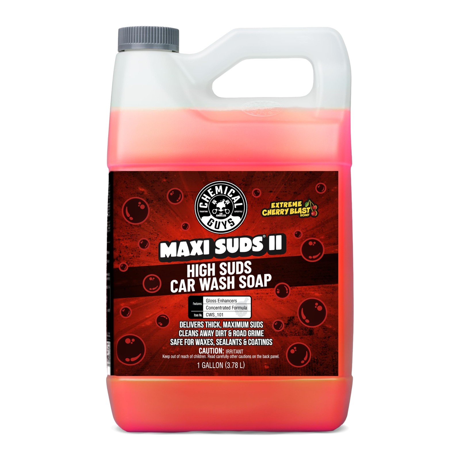Foaming Car Wash Soap Cherry Scent for Cannons and Buckets 128 oz