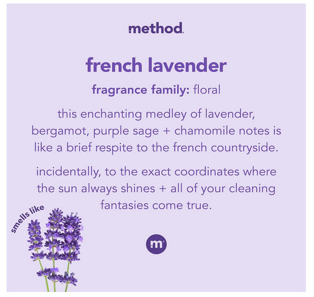 Method All-Purpose Cleaner Spray, French Lavender, Plant-Based and Biodegradable