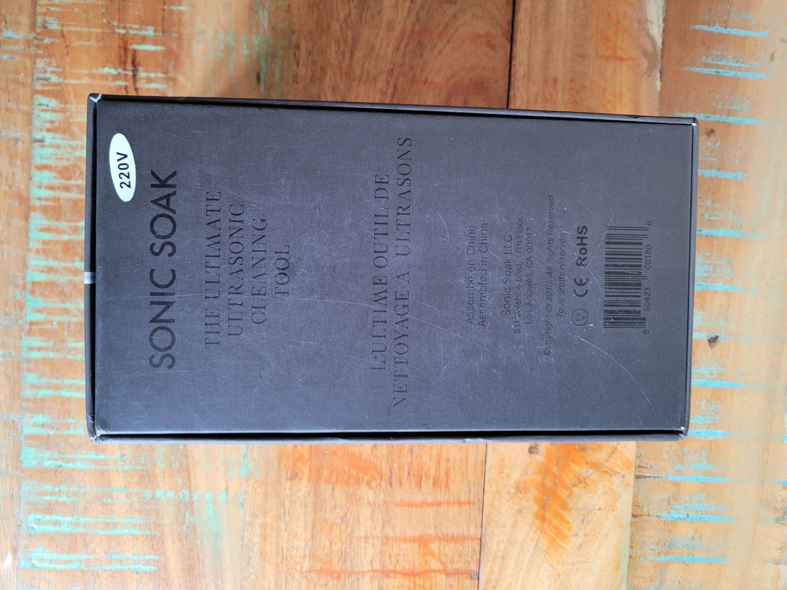 Sonic Soak – The Ultimate Ultrasonic Multi-Purpose Cleaning Tool – New! 220 v