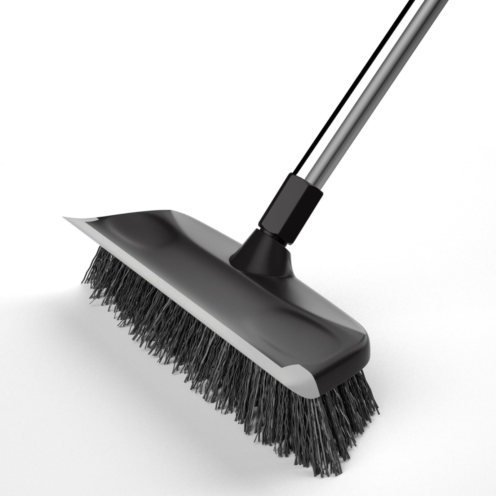 Floor Scrub Brush With Long Handle Multi Purpose 10″ Heavy Duty Cleaning Brush W