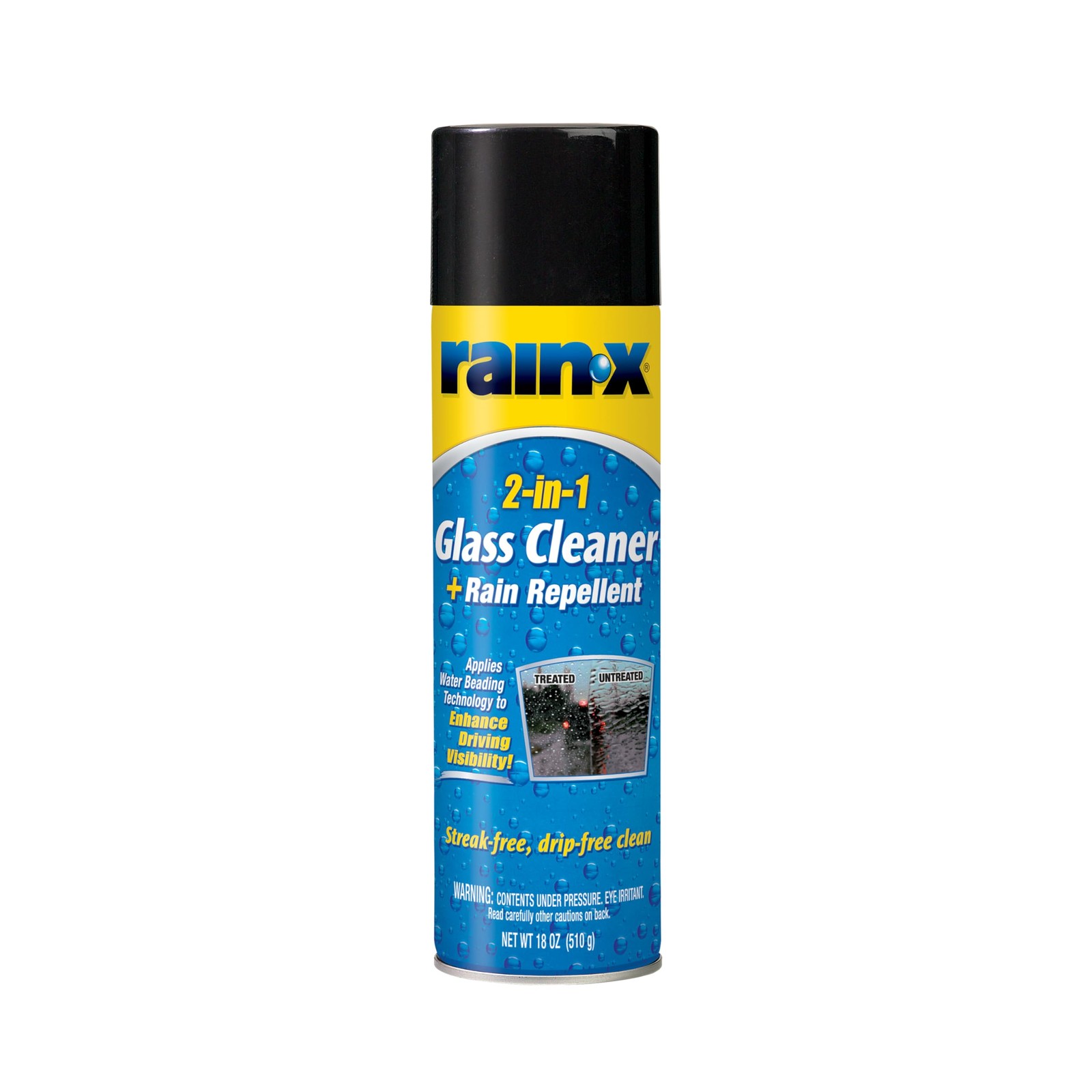Rain X 2 in 1 Glass Cleaner Rain Repellent 18 Ounce Streak Free Cleaning