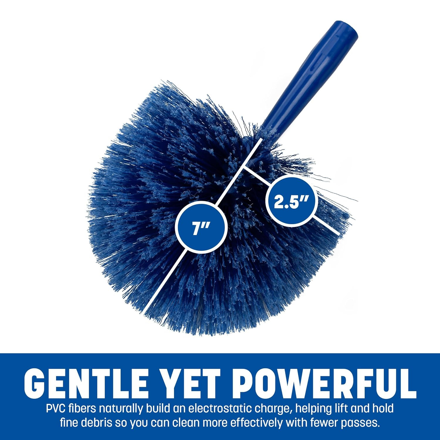 SPARTA Flo-Pac round Duster Head with Soft Flagged Bristles, Cleaning Essentials