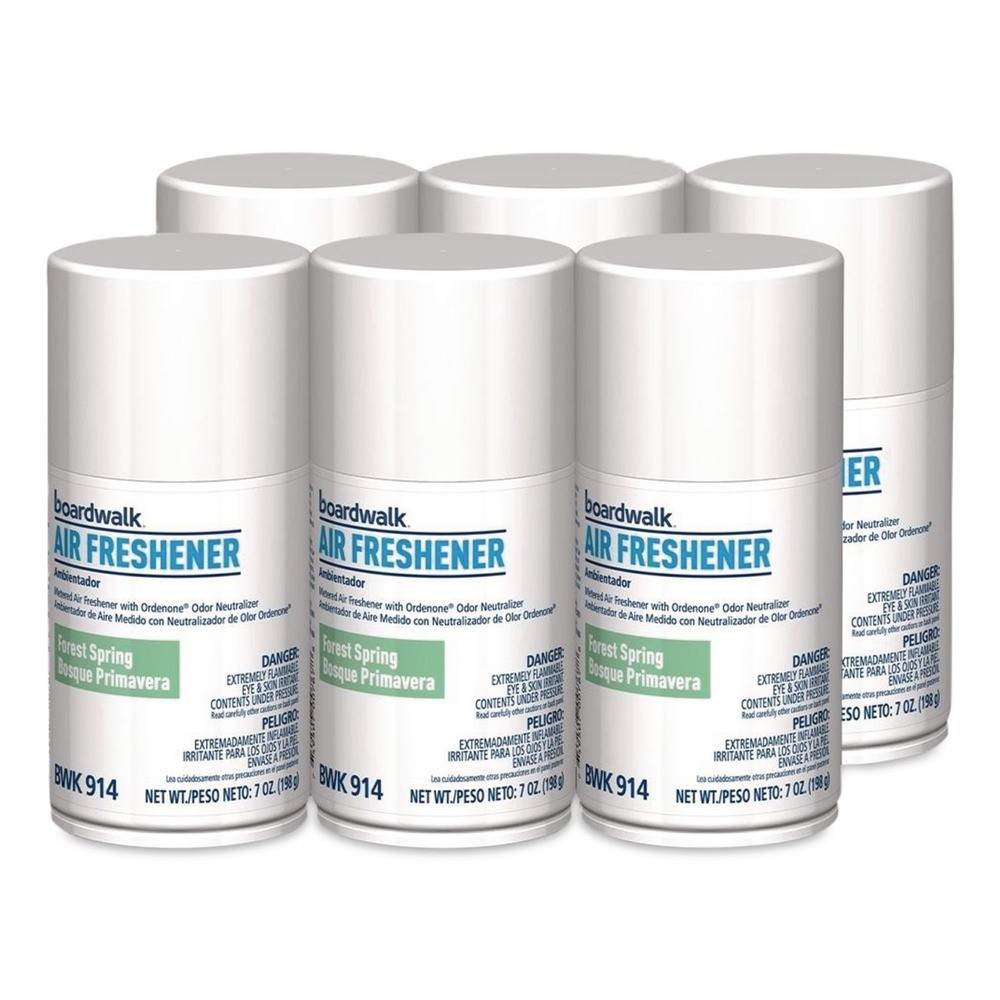 Boardwalk 914 7 oz Metered Air Freshener Refill – Forest Spring (6/Carton) New