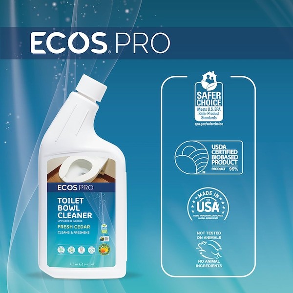 Ecos Pro Pl9703/6 Toilet Bowl Cleaner, Off-White, 24 Oz