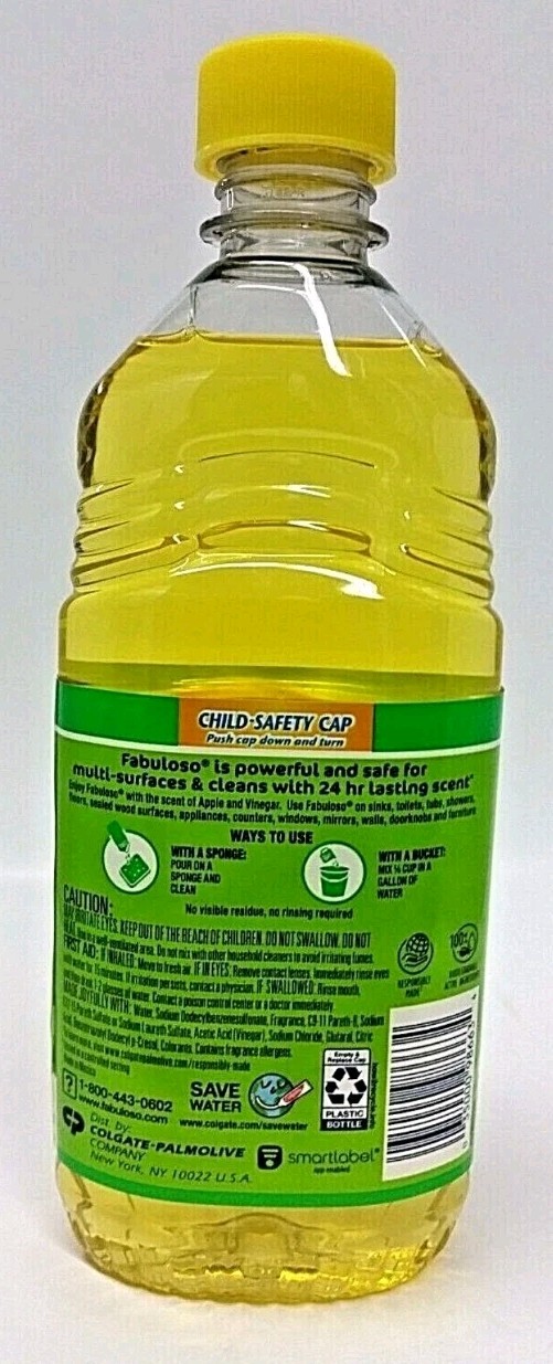 (LOT 3 Bottles)Fabuloso VINEGAR APPLE All Purpose Cleaner 16.9 ozEa Bottle NEW