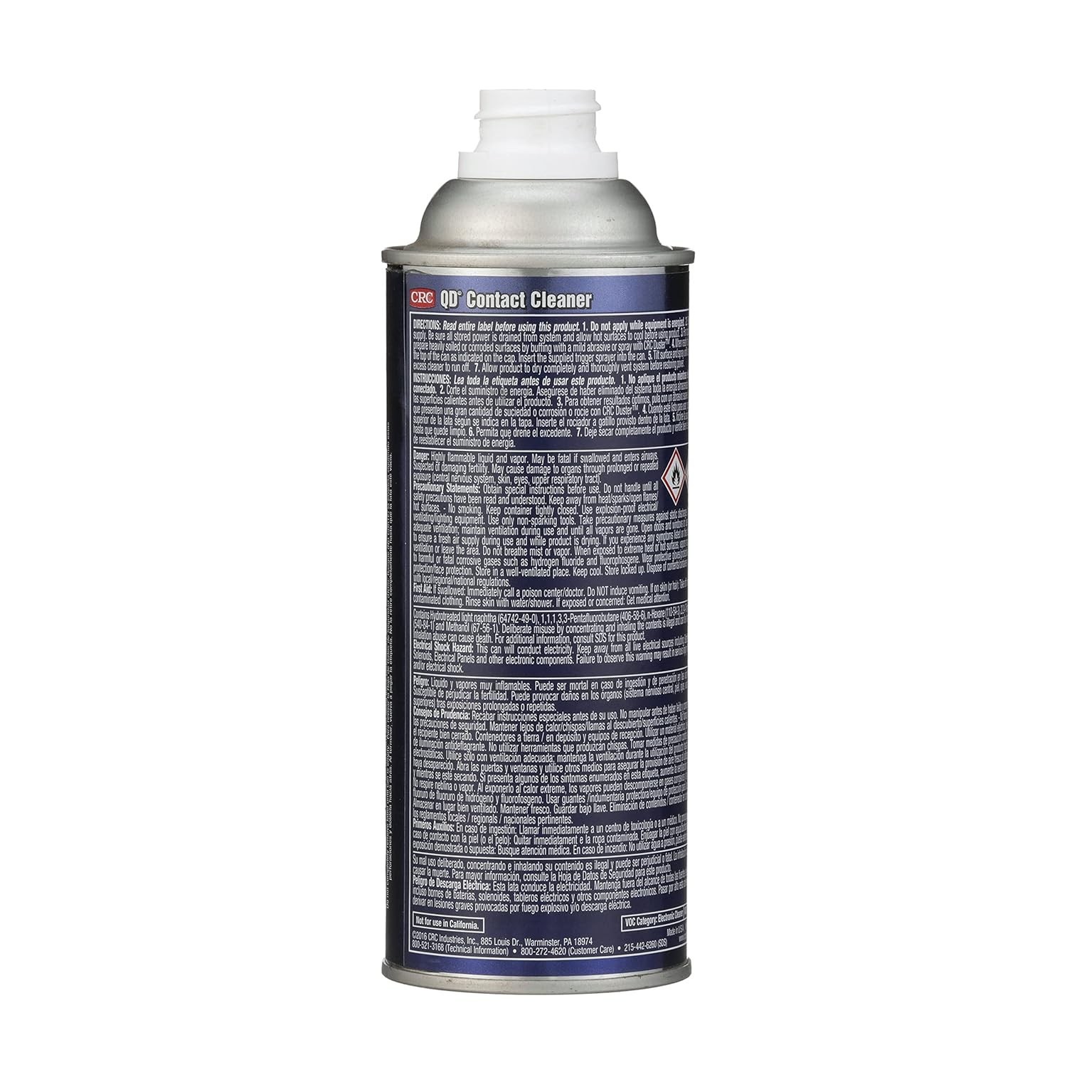 2133 QD Plastic Safe Liquid Contact Cleaner, 14 fl oz Non-Aerosol Spray Can, …