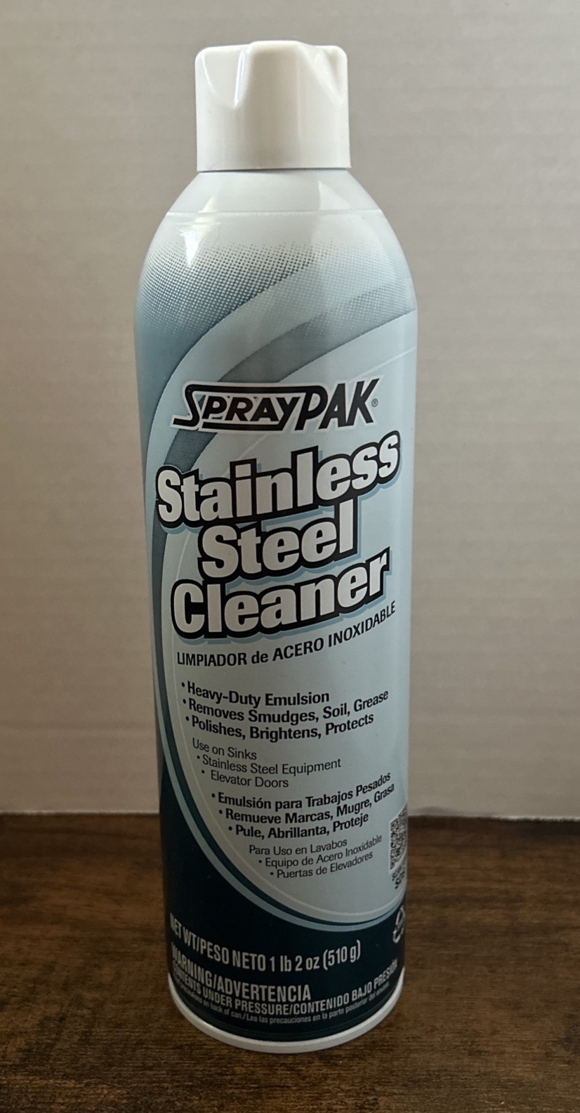 18 oz. SprayPAK Stainless Steel Cleaner, pn 4334111