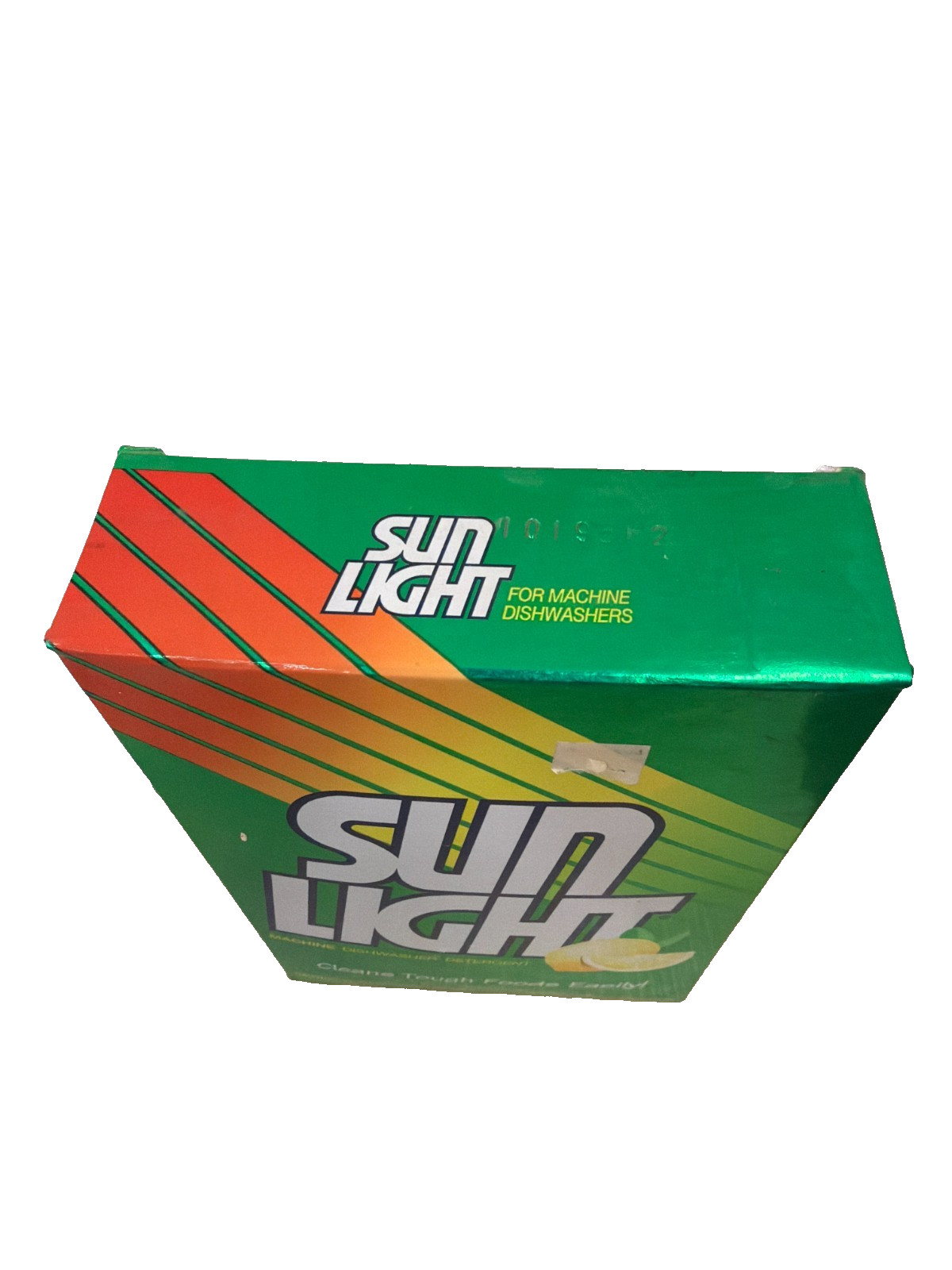 Vintage Sun Light Dishwasher Detergent Powder Box Heavy Duty Clean 3lb 2oz