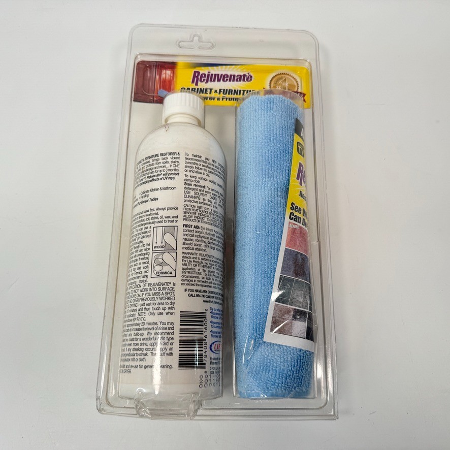 REJUVENATE Cabinet and Furniture Restorer 16 oz w/ Microfiber Cloth