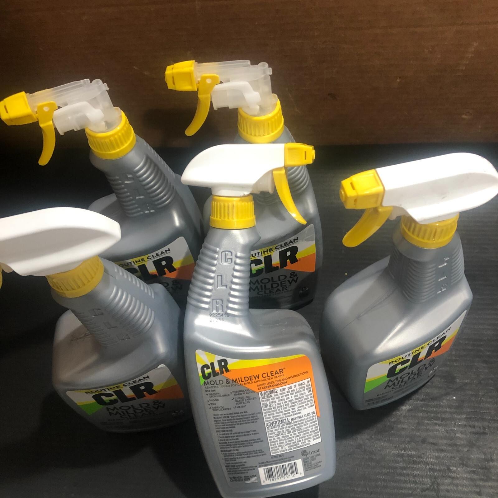 (5 PK) CLR Mold and Mildew Clear Bleach-Free Foaming Stain Remover Spray-32 Oz.