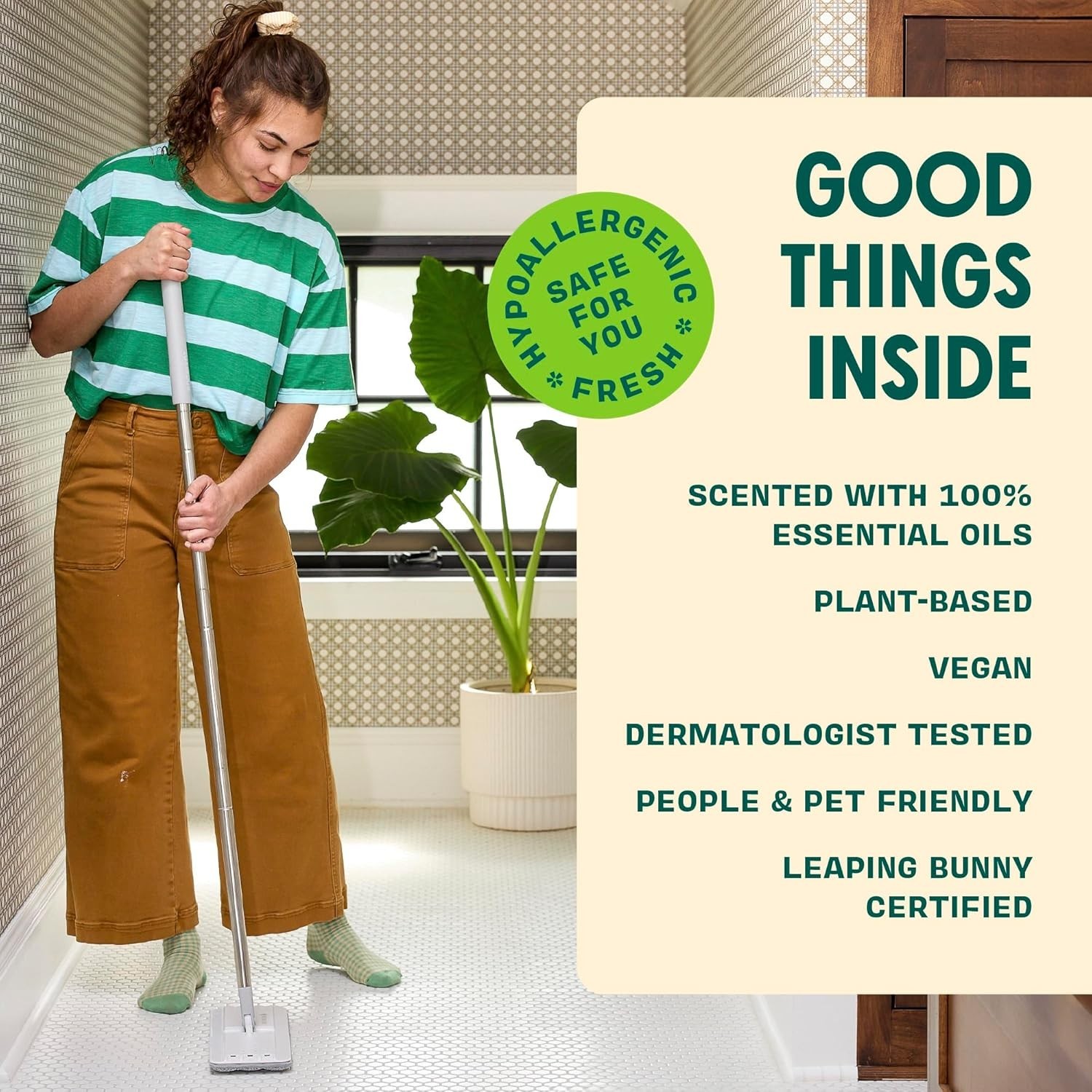 EWG A-Rated Floor Cleaner Concentrate 6x32oz – Eucalyptus, Natural, Pet Friendly
