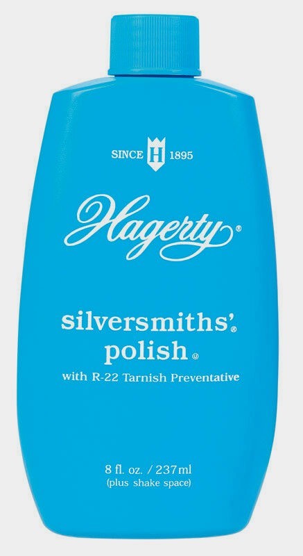 Hagerty Silversmiths’ Polish Liquid Silver & Gold Cleaner Tarnish R-22 8oz 10080