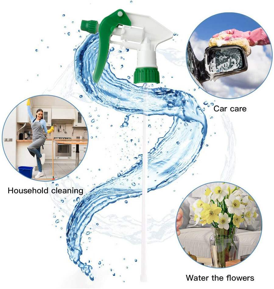 Plastic Trigger Spray Bottle 32 oz Heavy Duty Chemical Resistant Sprayer