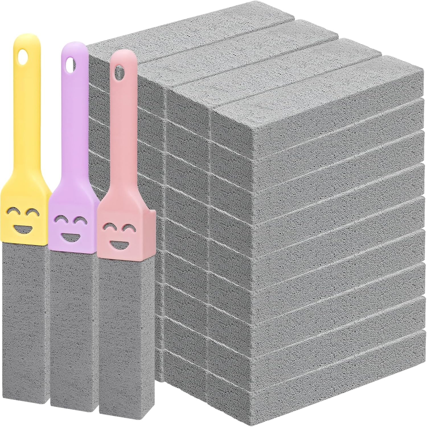 36 Pack Pumice Stone Toilet Bowl Cleaner with Handle Pumice Stone for Cleaning T