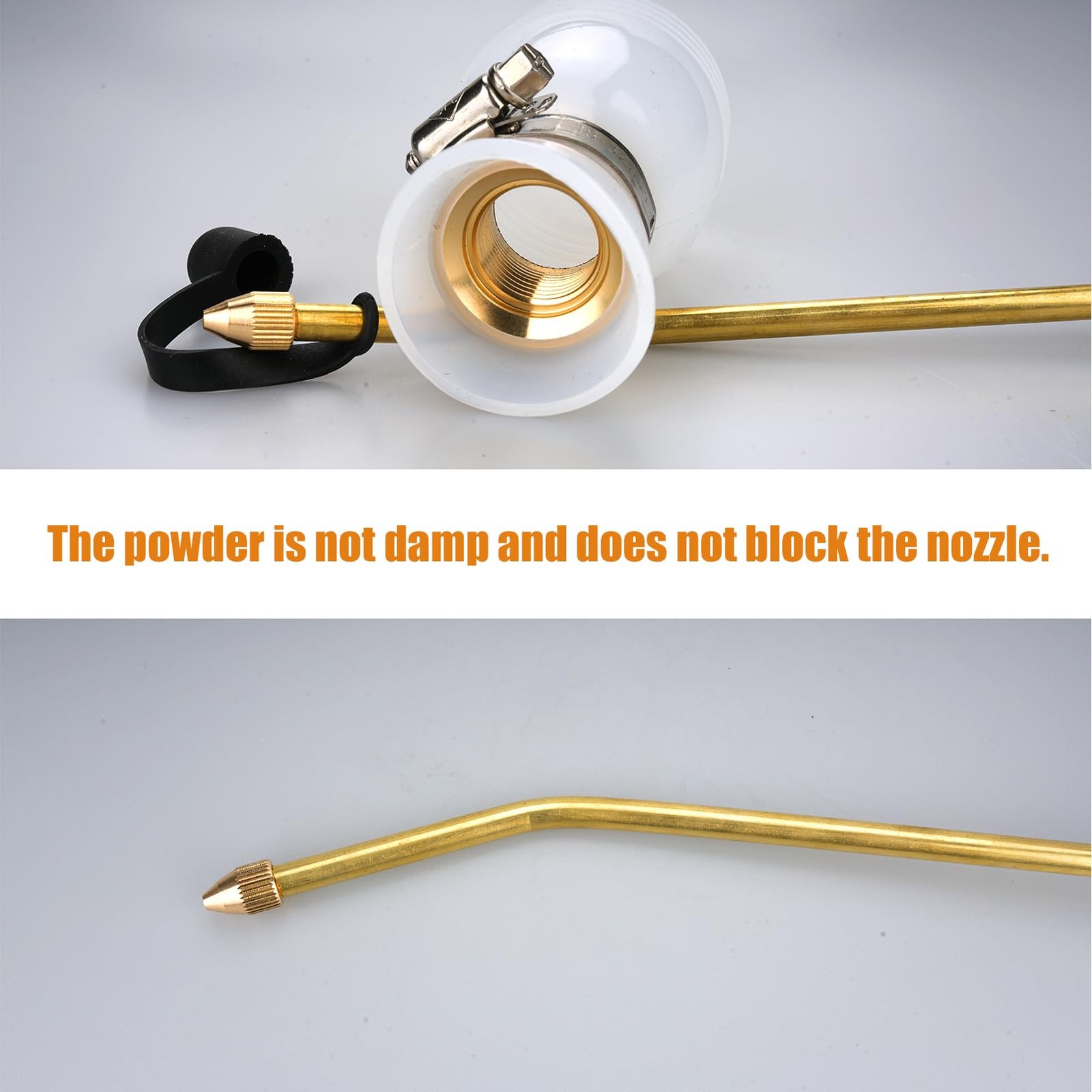 Powder Duster, Powder Nozzle Hand Duster, Powder Applicator with Long Copper …
