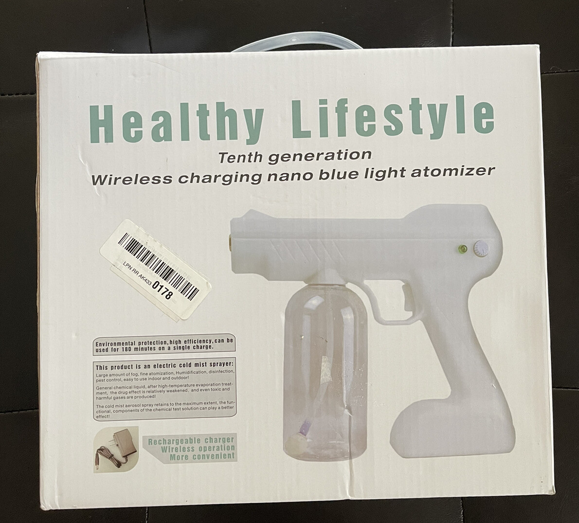 Healthy Lifestyle New Generation Wireless Charging Nano Blue Light Atomizer NEW