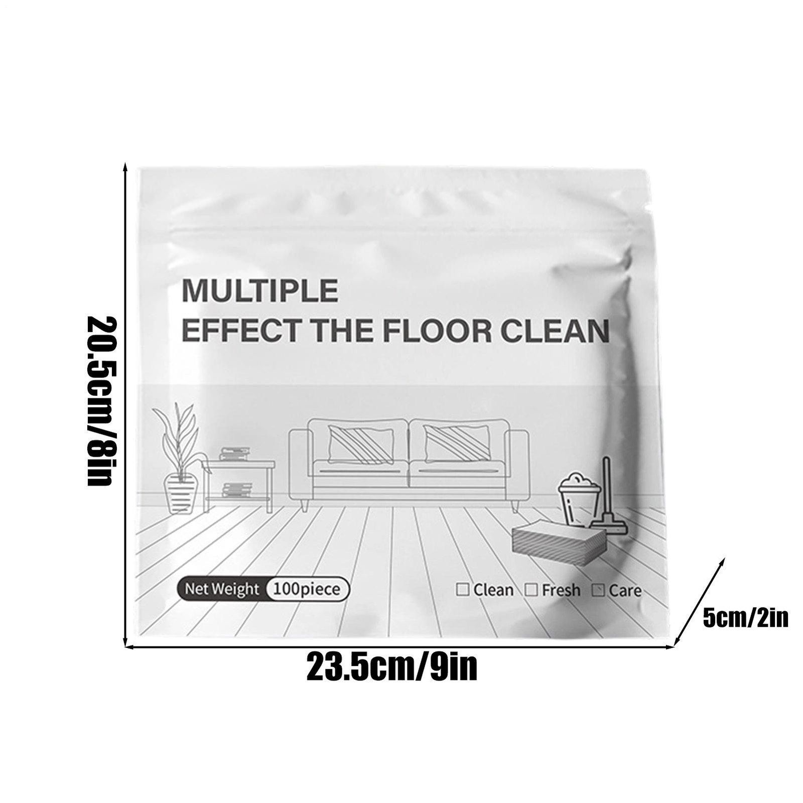 Multiple Effect The Floor Clean, 100 Piece Floor Cleaning Tablets Multi-Surface